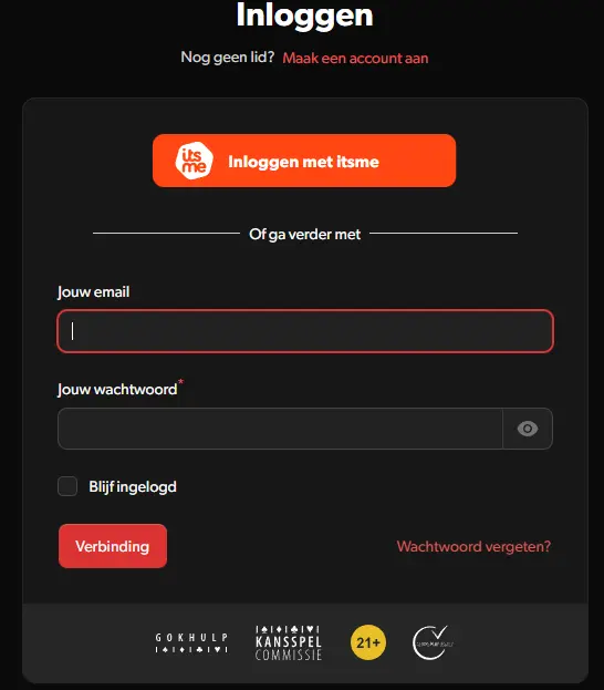 Registratie bij VERSAILLES CASINO
